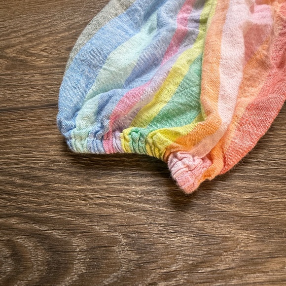 Gap Girls Cotton Puff Sleeve Top, Set of 2, Size Small, Linen, Eyelet, Summer - Picture 8 of 16